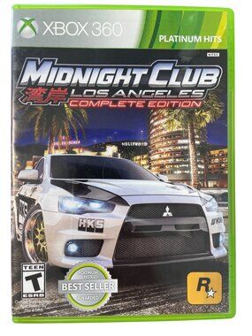 Xbox 360 Video Game Midnight Club Los Angeles Complete Edition Platinum Hits